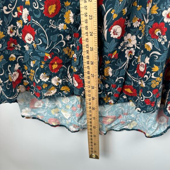 Zara Mens Floral Short Sleeve Hawaiian Shirt Button Multicolor Size XL - Picture 9 of 10